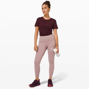 NWT Lululemon Fast Free Tight II 25" *Non-Reflective Nulux size 6 Violet Verbena